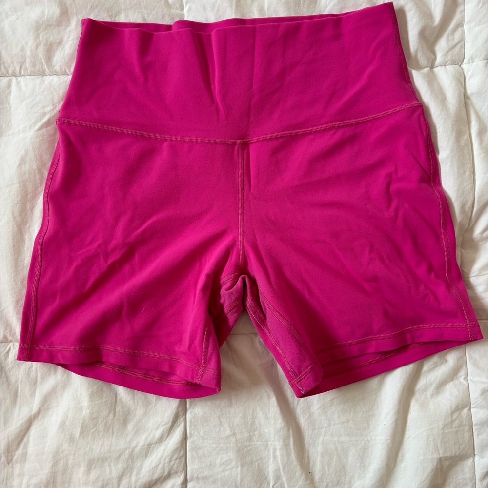 lululemon Align High Rise Short 6” / Size 10 / Sonic Pink